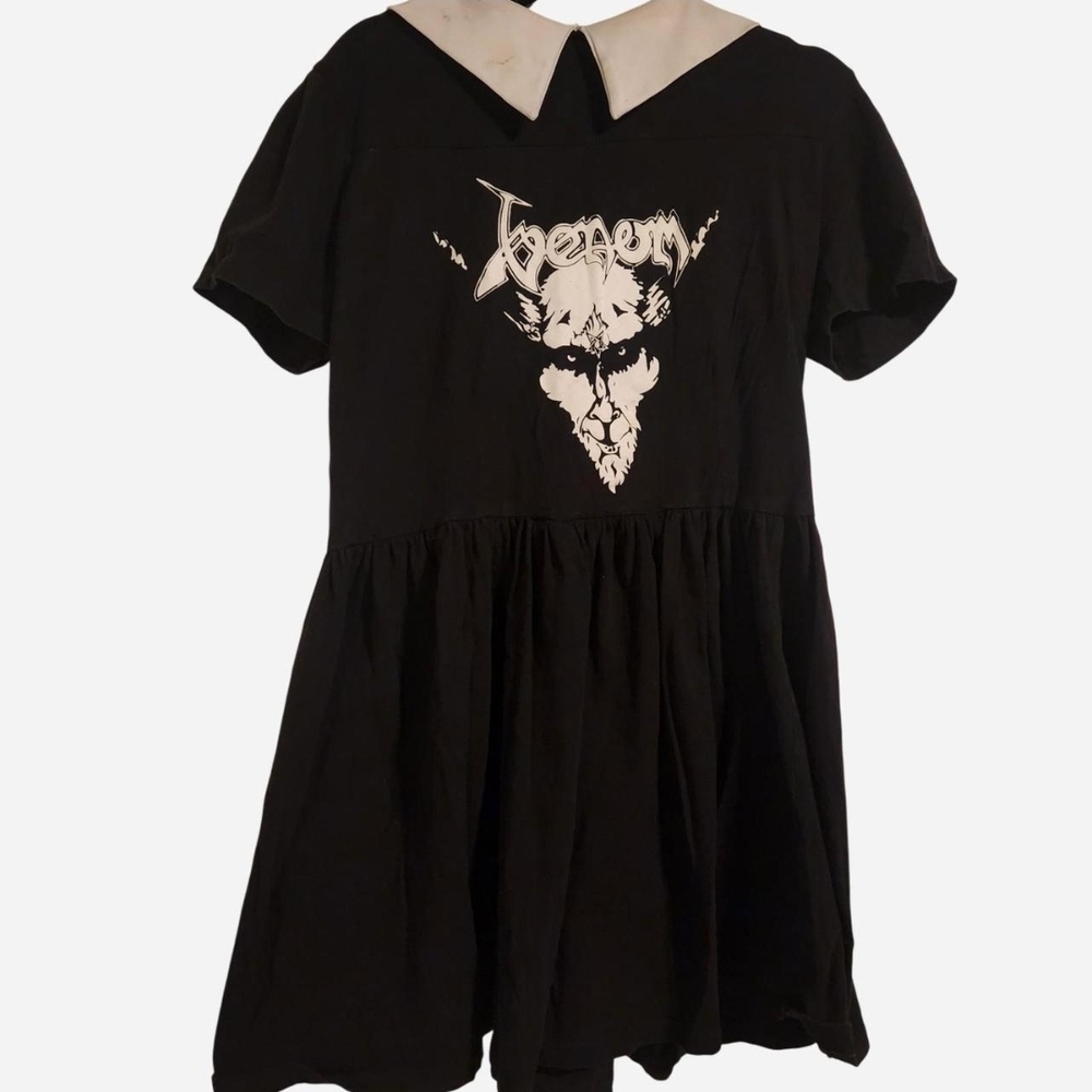SOLD - Venom Black Metal Band Babydoll Dress, Vera's Eye Candy